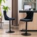 Swivel Velvet Barstools Adjusatble Seat Height From 25-33 Inch, Modern Upholstered Bar Stools with Backs Tufted(Set of 2)