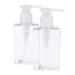 2Pcs/set Refillable PET Bottles for & Salon - 5 Ounce Empty Travel Bottles for Conditioner & Shower Gel - Translucent