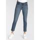 Slim-fit-Jeans LEVI'S "712 SLIM WELT POCKET" Gr. 27, Länge 32, blau (blue wave mid) Damen Jeans Röhrenjeans
