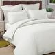 Pizuna Cotton Percale Single Duvet Cover Set White, 100% Long Staple Combed Cotton Duvet Cover Single 140x200 cm, Sateen Weave Quilt Cover with Button Closure (Single Duvet Cover)