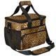 TropicalLife Tiger Leopard Skin Print Large Lunch Bag 17L Leopard Picnic Lunch Bags with Shoulder Strap Insulated Waterproof Cooler Lunch Box for Work School BBQ