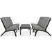 4-Piece V-shaped Outdoor Sofa set