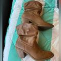 American Eagle Outfitters Shoes | Brown Slouch Cowboy Boots | Color: Brown | Size: 10