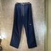 Adidas Pants | Adidas Track Pants Mens Medium Navy Blue 3 Stripes Activewear Pockets Polyester | Color: Blue | Size: M