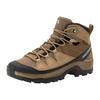 Wanderschuh SALOMON "QUEST ROVE Gore-Tex", Gr. 42, beige (beige, braun), Leder, Textil, sportlich, Schuhe, Wasserdicht
