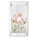 Watercolor Floral Garden Sage Green Photo Op Fitted Crib Sheet by Sweet Jojo Designs, Microfiber | 52 H x 28 W x 8 D in | Wayfair