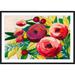 Etta Avenue™ VIVacious Bloom II by Grace Popp - Picture Frame Painting Paper in Green/Red/Yellow | 18"H x 12"W | Wayfair