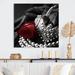 Latitude Run® Vintage Glam Accessories in Red & Black VI - Print on Canvas in Black/Red | 30 H x 30 W x 1 D in | Wayfair