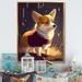 Red Barrel Studio® Cute Little Corgi Dog - Print on Canvas Metal in Brown/White | 32 H x 16 W x 1 D in | Wayfair 4F58D07F53A2456DA0EC02CC0CB95E52