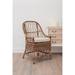 Birch Lane™ Thisbe Cross Back Arm Chair in Wicker/Rattan in Brown | 39 H x 22 W x 23 D in | Wayfair 155EF90161A4467D90A1FEB91A010073