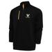 Men's Antigua Black Vanderbilt Commodores Lacrosse Generation Quarter-Zip Pullover Top