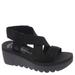 Fly London Yaby - Womens Euro 37 US 6 - 6.5 Black Sandal Medium