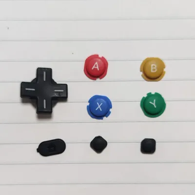 Ensemble de boutons ABXY colorés d'origine pour console Nintendo 3DS prédire nouveau