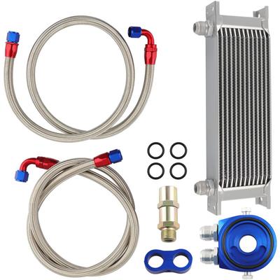 Universal Zusatz Ölkühler Kit 13 Reihen 13 Row AN10 Anschluss-Set Oil Cooler Kit Image