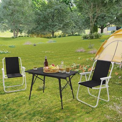 WOLTU Campingstuhl klappbar, Klappstuhl Leichter für Outdoor, Angelstuhl mit Armlehnen, Strandstuhl