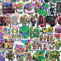 Autocollants TMNT de Tortues Ninja Mutantes Adolescentes Adhésifs de Dessin Animé Mignons