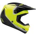 Fly Racing Kinetic Vision Casco Motocross, nero-giallo, dimensione S