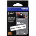 Ruban encreur flexible Brother TZe-FX, tz-fx TZe-FX241 Couleur de ruban: blanc Couleur de