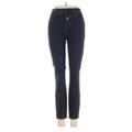 J Brand Jeans - Mid/Reg Rise Skinny Leg Denim: Black Bottoms - Women's Size 26 - Dark Wash