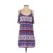 Forever 21 Casual Dress: Purple Aztec or Tribal Print Dresses - Women's Size Small