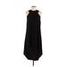 BCBGMAXAZRIA Casual Dress - A-Line: Black Solid Dresses - Women's Size 2X-Small