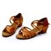 TUTUnaumb Autumn & Winter Hot Sale Women Fashion Dancing Rumba Waltz Prom Ballroom Latin Dance Shoes Sandals Boots and Shoes-Brown