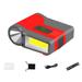 LED Induction Sensor Headlamp Waterproof Clip-on Cap Bait Light (Red)