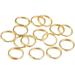 50pcs/lot Diameter 4 6 8 10 12 20 mm Split Rings KC Gold Open Rings Double Loops Jump Rings Connectors for Jewelry Making (KC Gold 20mm*50pcs)