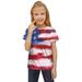 ZMHEGW Unisex Kids Patriotic American 4Th Of July T Shirts Short Sleeve T-Shirt Independence Day Print Red 100