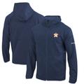 Men's Columbia Navy Houston Astros Omni-Wick It's Time Full-Zip Jacket