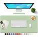 PU Leather Desk Pad with Suede Base Multi-Color Non-Slip Mouse Pad 36â€� x 17â€� Waterproof Desk Writing Mat Large