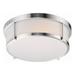 Maxim 10273 Rogue Led 13 Wide Led Flush Mount Drum Ceiling Fixture - Nickel