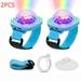 DEELLEEO 2Pcs Disco Watch for Kids Disco Light Star Projector Light Party Ball Lights Disco Watch for Kids Mini LED Night Light with Color Changing