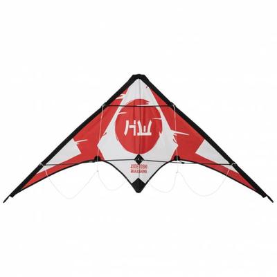 HIDETOSHI WAKASHIMA "Inuwahi" Stunt Kite Lenkdrachen rot/weiß