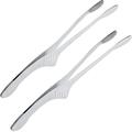 Yohome Stainless Steel Grill Tongs Korean Japanese BBQ Tongs Kitchen Tongs for