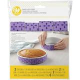 Wilton Bake-Even Cake Pan Strips - Use Cake Strips on Baking Pans for Evenly Baked Cakes 6-Piece Set (2) 35 x 1.5-Inch (2) 25 x 1.5-Inch and (2) 10 x 1.5-Inch 6-Pc. Cake Strips