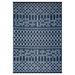 Beverly Rug Moroccan Trellis Outdoor Rug Waterproof for Patio RV Camping 5x7 - Blue