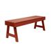 highwood Weatherly 4-foot Eco-friendly Synthetic Wood Picnic Bench Rustic Red