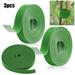 3Pack Tie Tape Plant Ties Hook & Loop Garden Supports Bamboo Cane Wrap Support Green