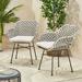 Christopher Knight Home Beulah Outdoor Faux Wicker Chairs (Set of 2) by