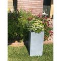 GUAGNDONG CREATIVE STONE GARDEN DECORATION CO. LTD Durx-litecrete Lightweight Concrete Cement Color Tall Planter-Medium - 11 x11 x23.6