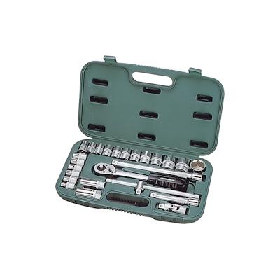 PROREGAL Werkzeug- und Steckschlüsselsatz METAL, 25 Teile, 1/2"(10-32mm), Werkzeug, Werkzeugkoffer, Werkzeugkasten, Werkzeugsatz Image