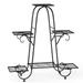 6 Potted Plant Stand Iron Flower Pot Display Shelf Holder Garden Patio