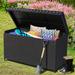 Moasis 170/230 Gallon PE Rattan Deck Box All-Weather Indoor/ Outdoor Patio Oversize Wicker Storage Box