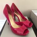 Jessica Simpson Shoes | Jessica Simpson Patent Shoes. Strawberry. Worn Once | Color: Pink | Size: 7.5