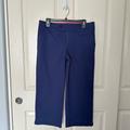 Lilly Pulitzer Jeans | Ladies Lilly Pulitzer Capri Pants Navy Blue Palm Beach Fit 10 | Color: Blue/Pink | Size: 10