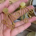 Zara Jewelry | Brand New Gold Plated Hammered Bohemian Vintage Limited Edition Earrings | Color: Gold | Size: Os