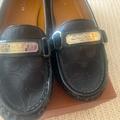 Coach Shoes | Coach Signature C Design Flat Loafers. | Color: Black | Size: 6