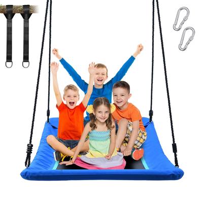 700lb Giant 60" Skycurve Platform Tree Swing for Kids and Adults with 2 Hanging Straps