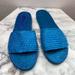 Free People Shoes | Free People Blue Beach Front Espadrille Slide Sandal Size 39 | Color: Blue | Size: 9